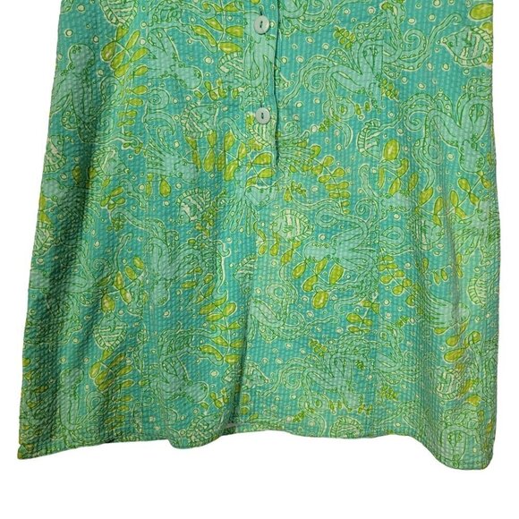 Lilly Pulitzer Vintage Women's Coastal Pattern Vibrant Textured Mini Dress Sz 6 - Picture 7 of 14